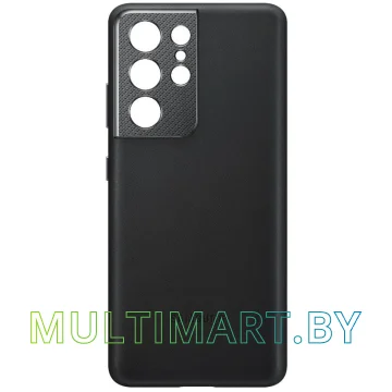 Чехол Samsung Leather Cover для Galaxy S21 Ultra (черный)